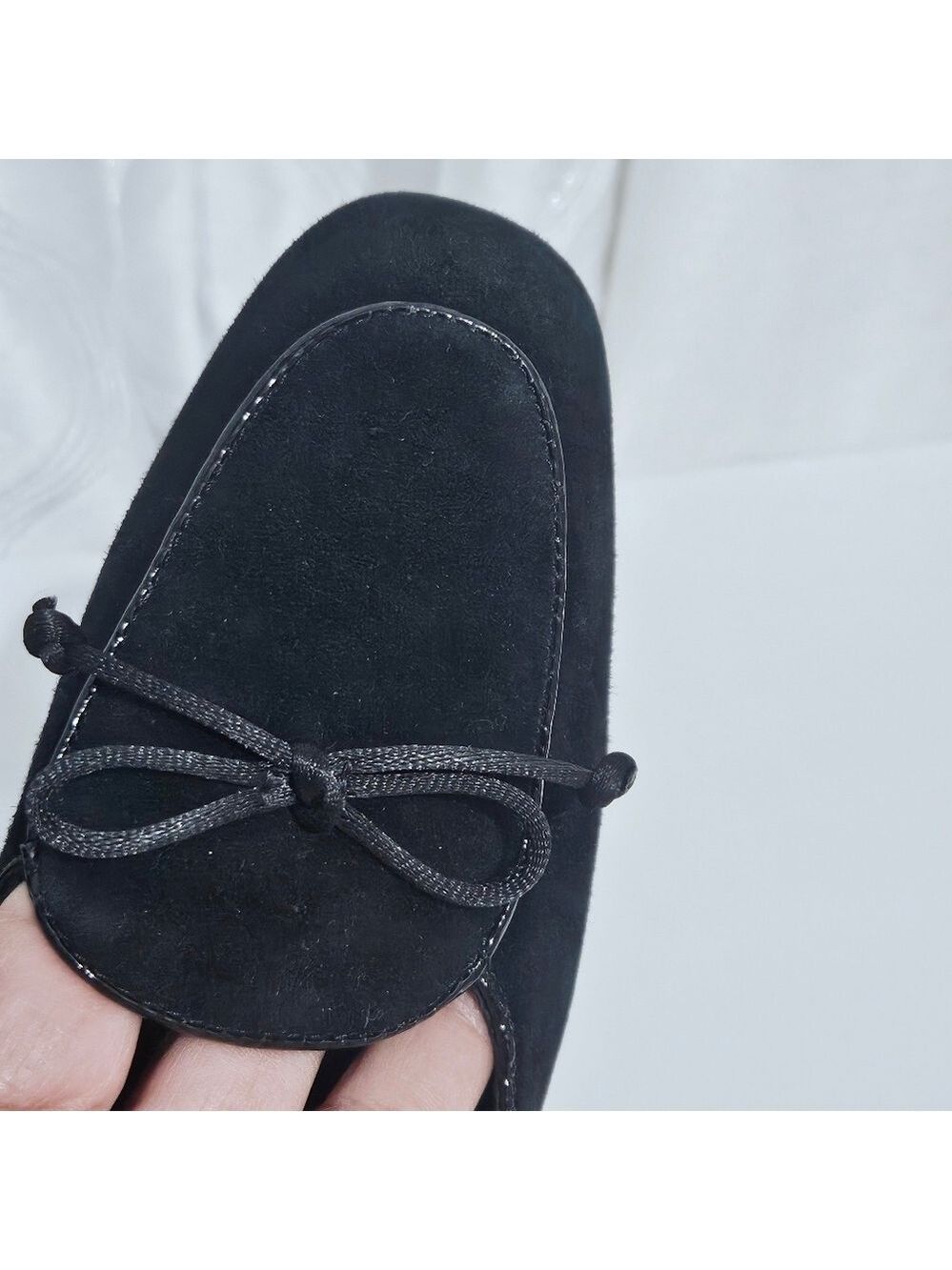 MUNRO Rossa Black Leather Slip On Flats Women's Size 7.5 N - Picture 3 of 6